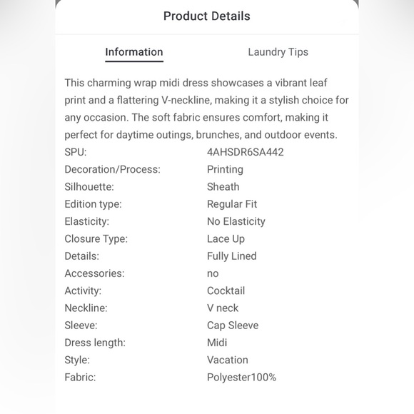 FEHAUTE White Floral Satin Wrap Midi Dress NWT - Size
US 12 - Picture 10 of 11